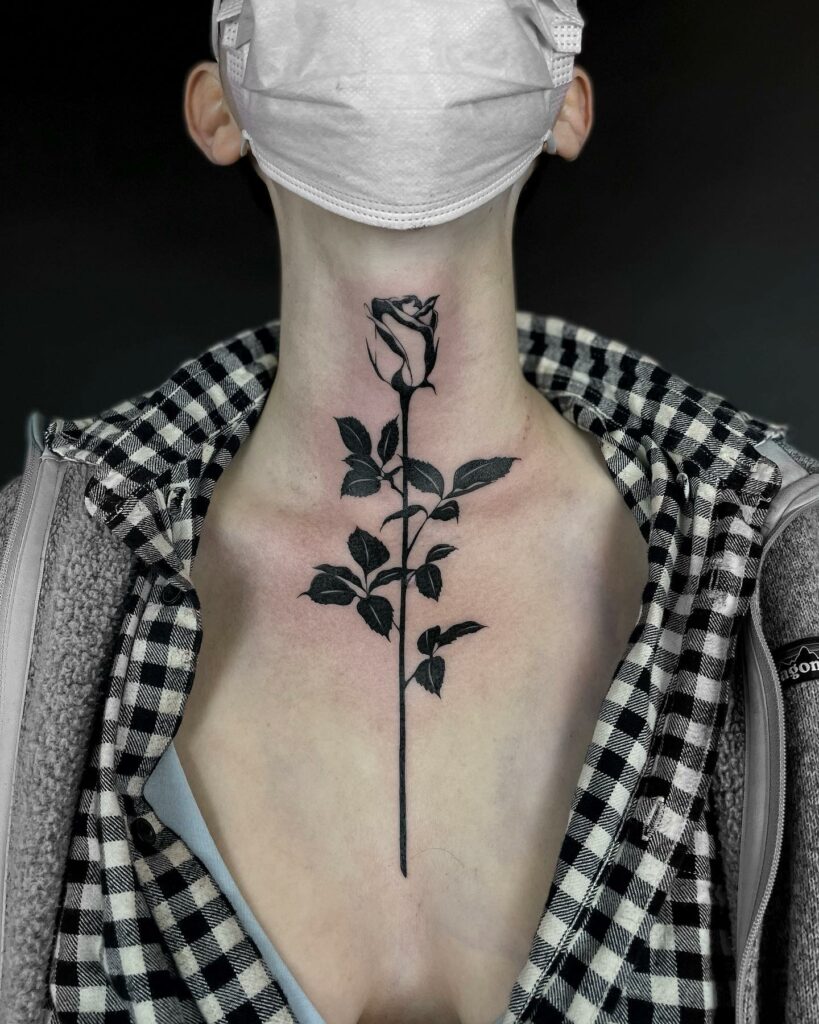 Details more than 133 rose with a stem tattoo super hot - tnbvietnam.edu.vn