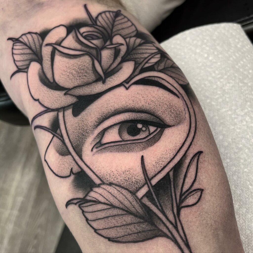 Rose flower tattoos