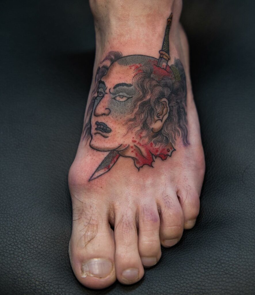 Samurai Head Tattoo