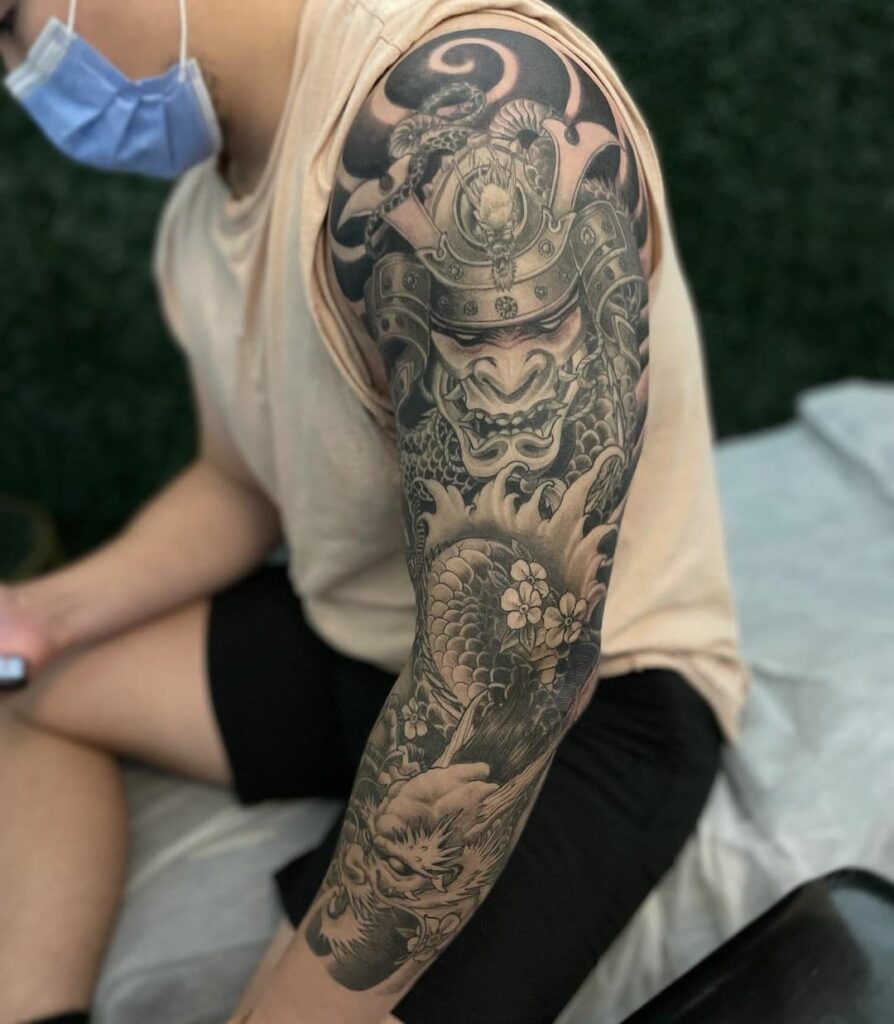 Samurai Tattoo Sleeve