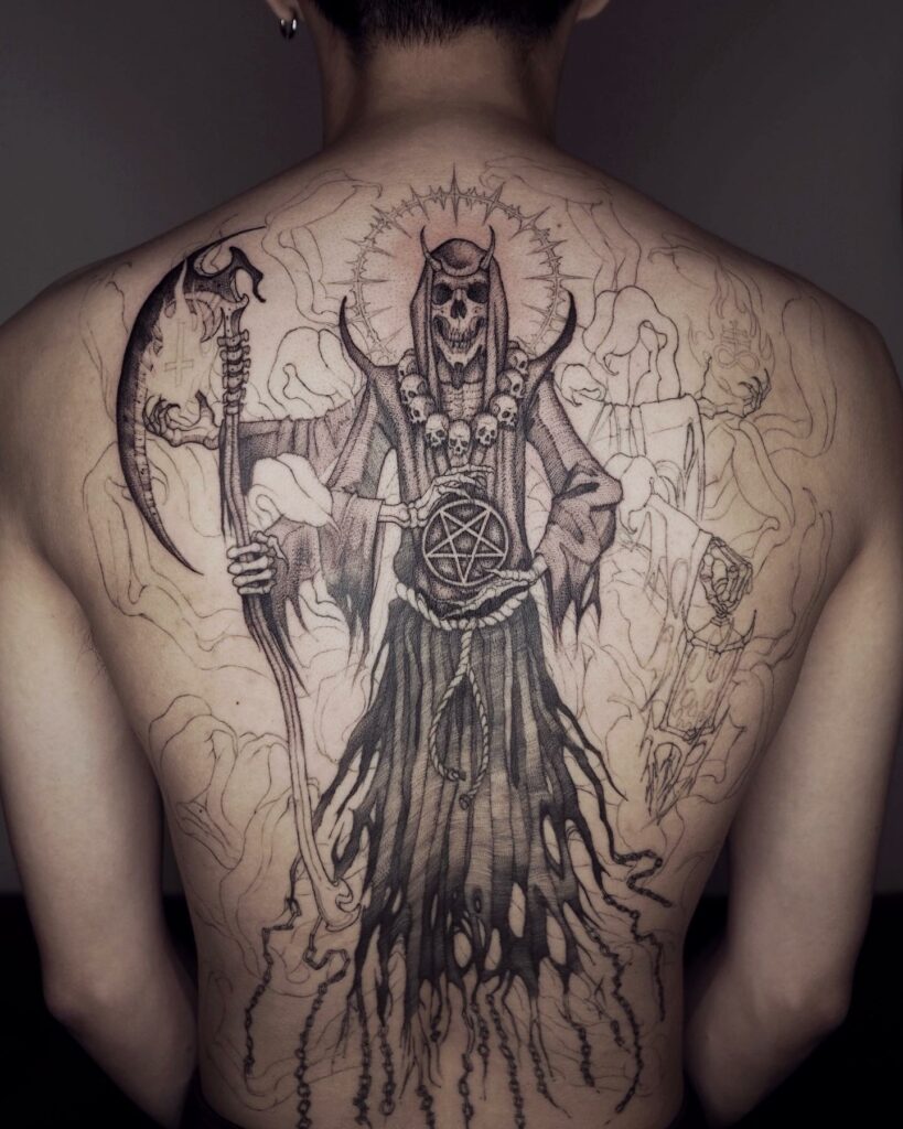 Tattoos and Reapers image inspiration on Designspiration