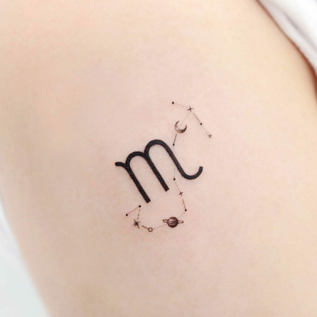 girly scorpio tattoos