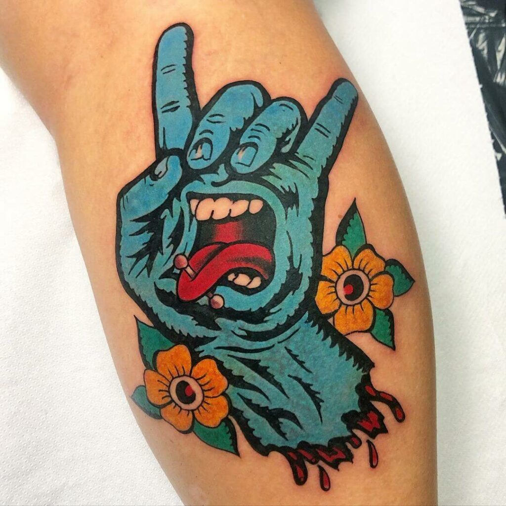 Screaming Hand tattoo
