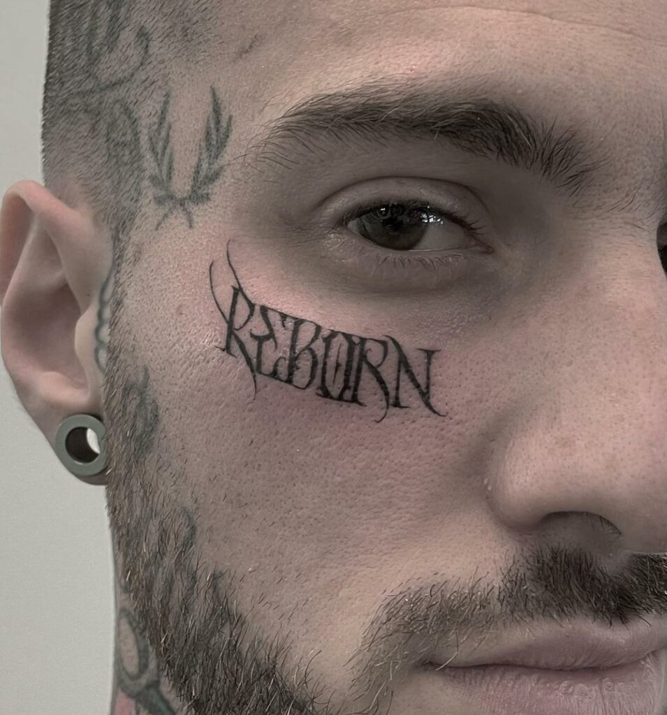 See Celebrities Who Have Face Tattoos Permanent Ink Pics