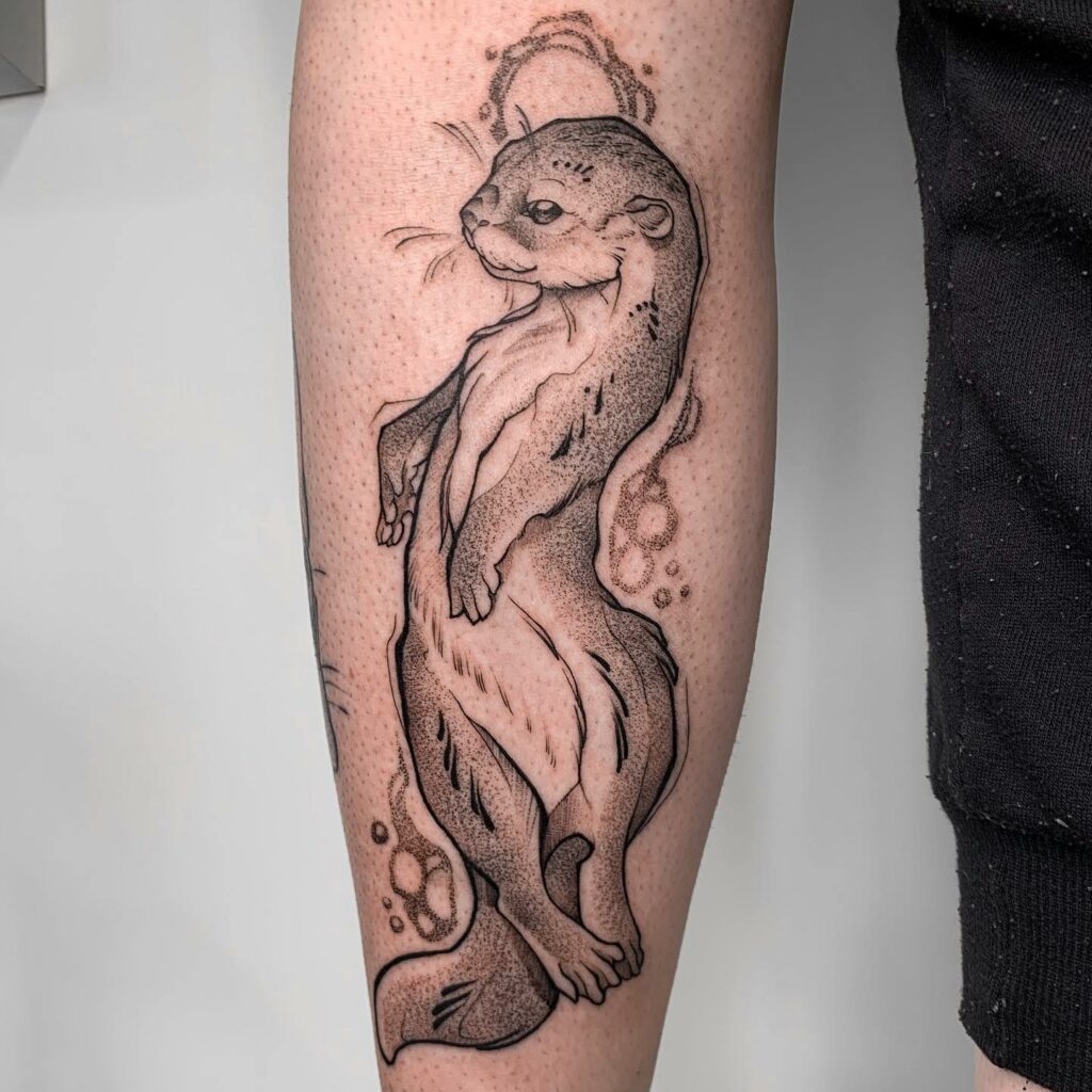 Ottertattoo | Otter tattoo, Family tattoo designs, Sleeve tattoos