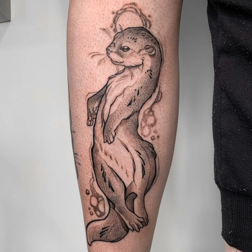 Tribal Ferret Tattoo