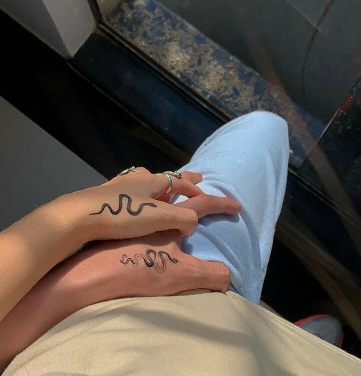 Serpent Couple Tattoo