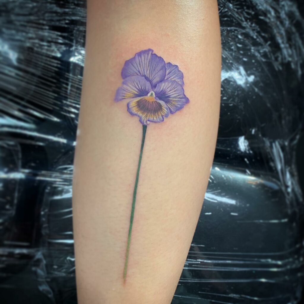 Update more than 72 pansy flower tattoo latest  thtantai2