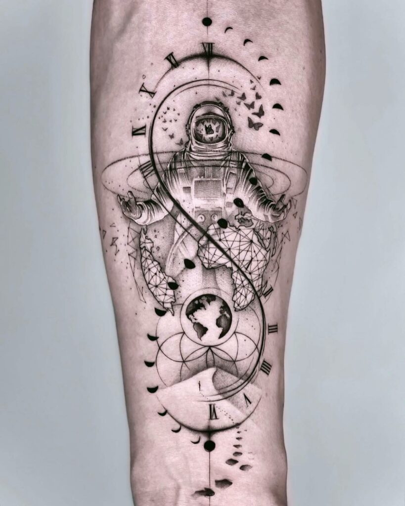 10+ Simple Astronaut Tattoo Ideas That Will Blow Your Mind! - alexie