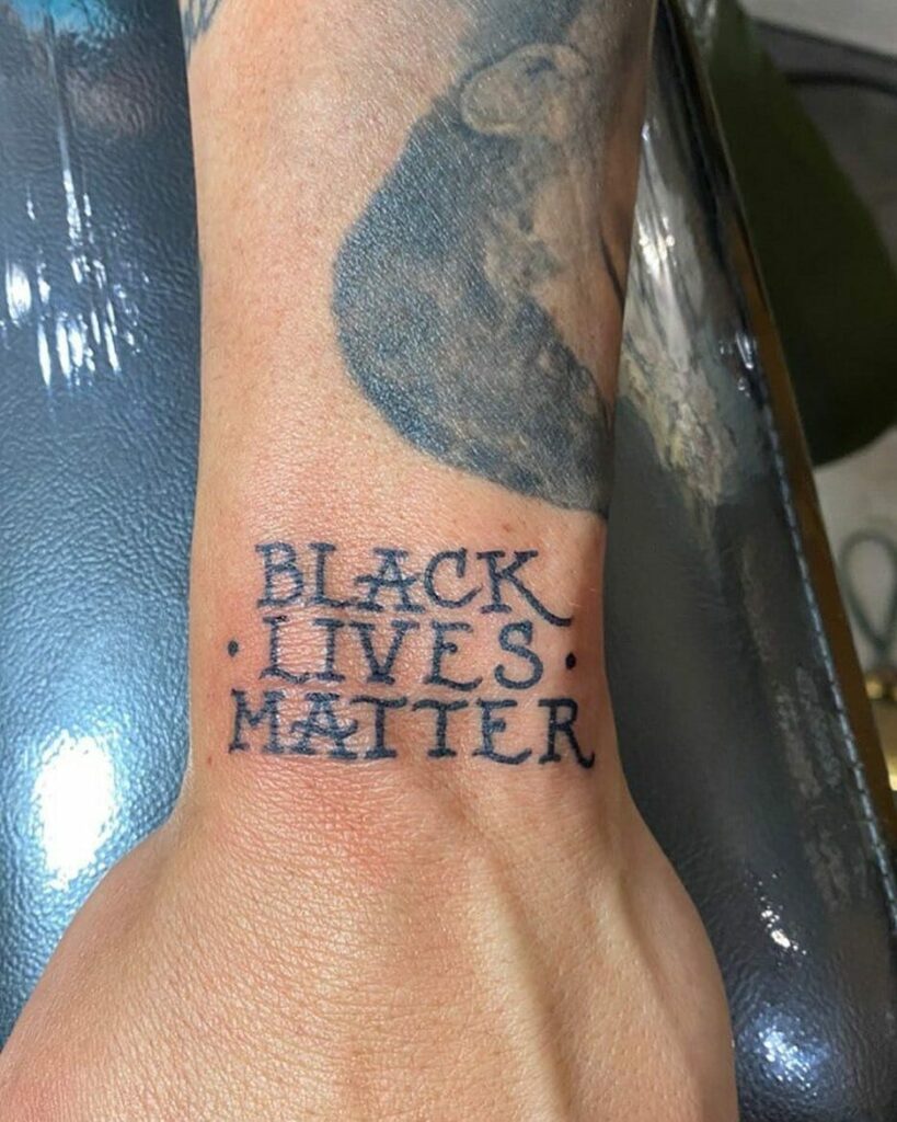 Simple BLM Quote Tattoo Designs