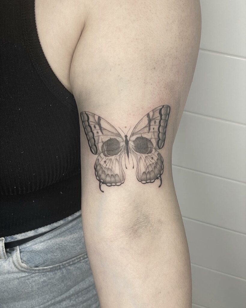 Simple Butterfly Tattoo