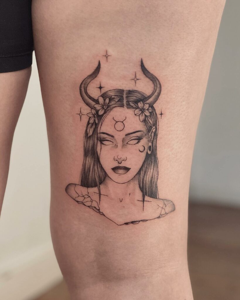 Simple Capricorn Sign Girly Tattoo