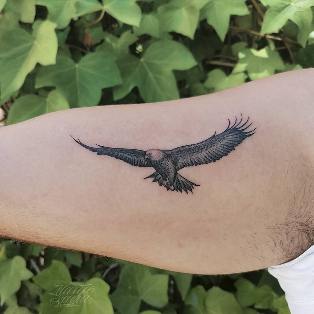 Simple Mexican Eagle Tattoo