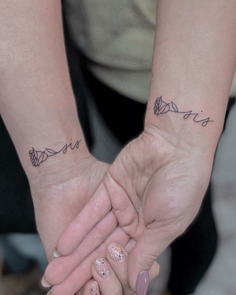 Sisters Word Tattoo