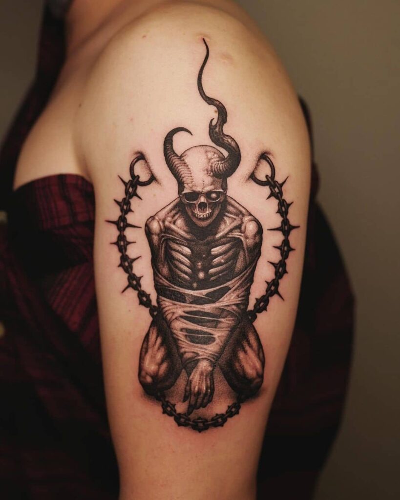 Skeleton Prisoner Tattoo