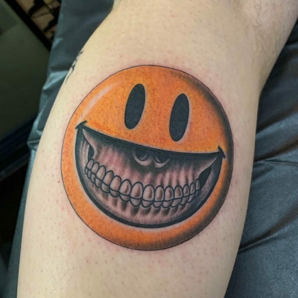 33 Smiley Face Tattoo Ideas Make You Happy Every Day  neartattoos