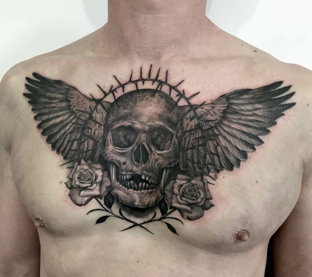 Skull Chest Tattoos