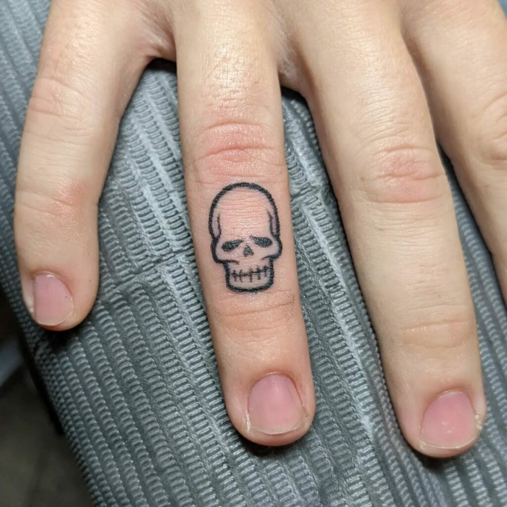 Skull Finger Tattoo