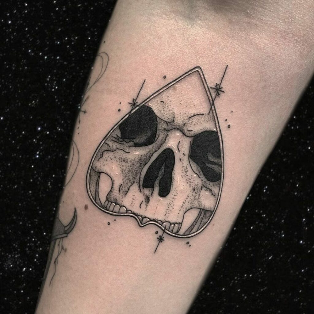 Skull Planchette Tattoo