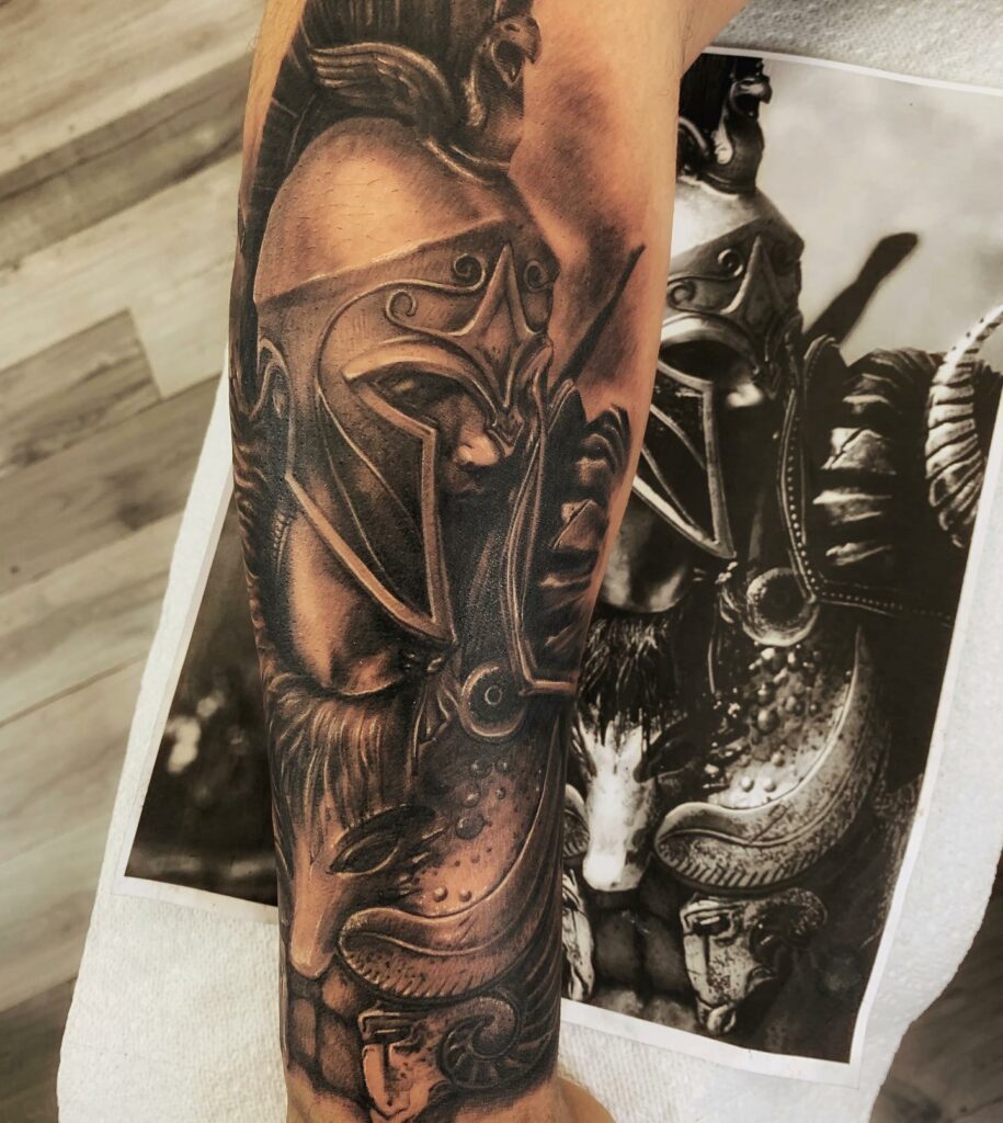 Sleeve Spartan Tattoo