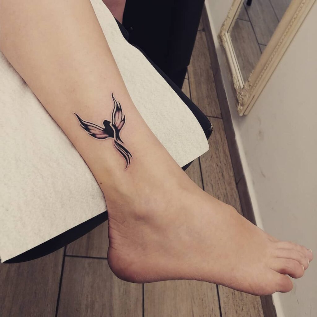 phoenix tattoo foot