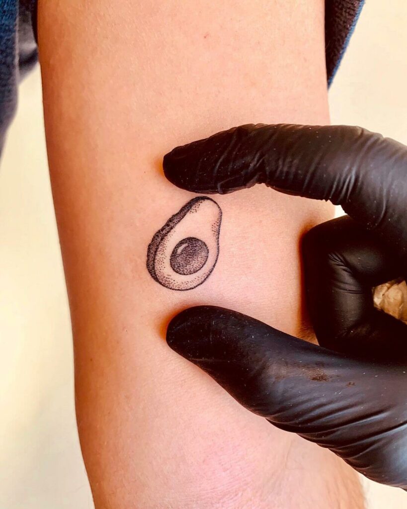 Small Avocado Tattoo