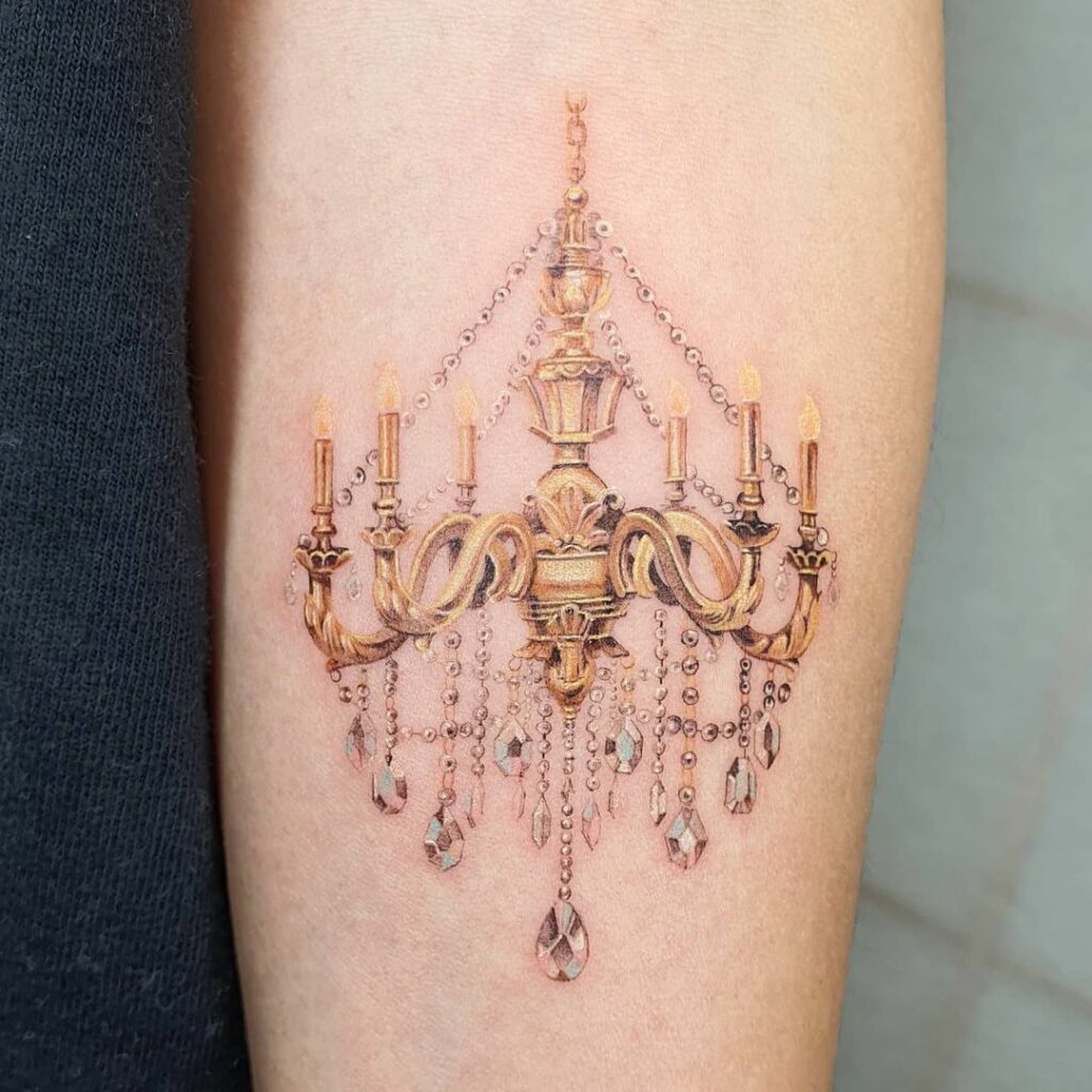 11+ chandelier tattoo ideas you'll have to see to believe!