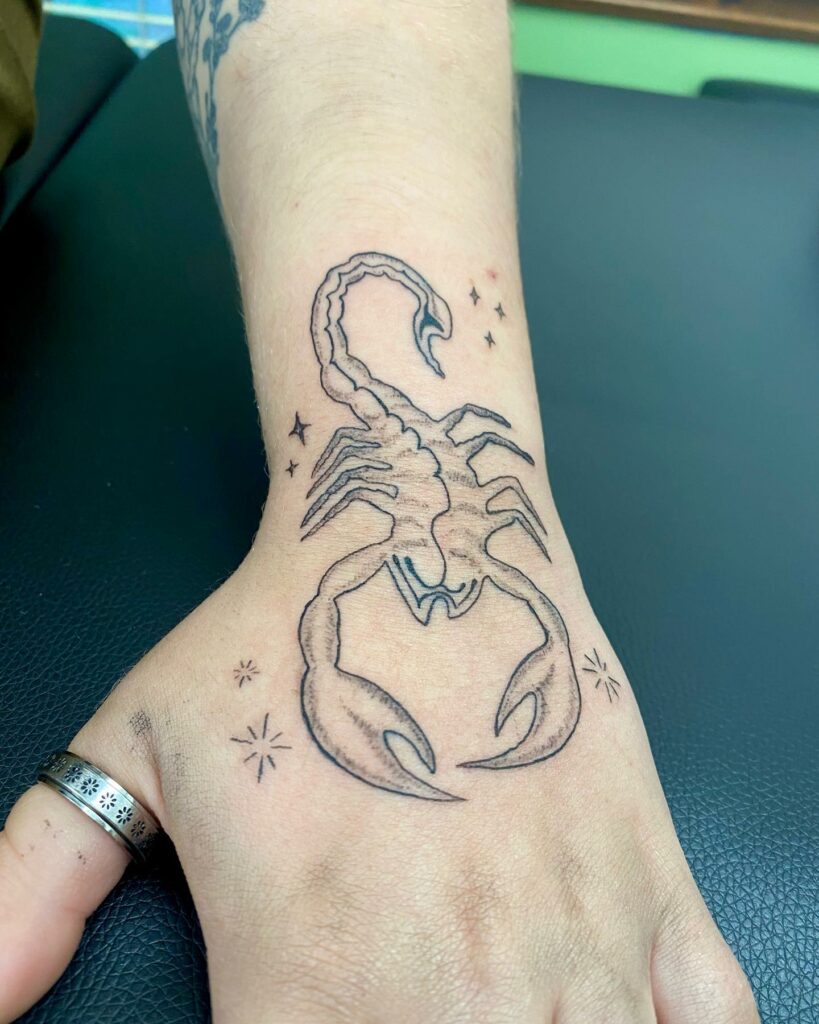 simple scorpion tattoos for girls