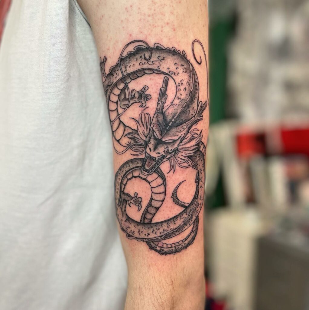 Shenron Dragon Ball Z Tattoo by Michela Bottin  Tattoo Insider