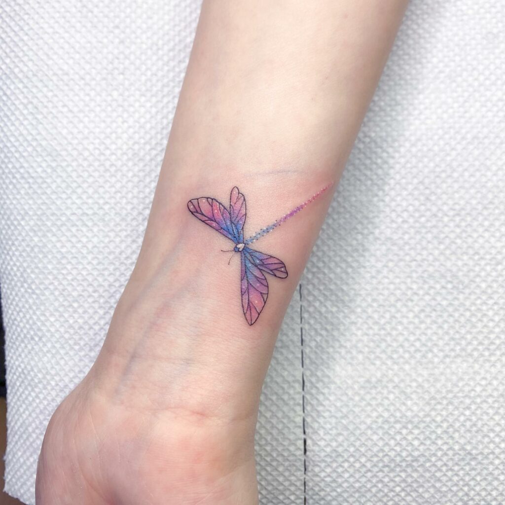 11+ Colorful Dragonfly Tattoo Ideas That Will Blow Your Mind! - alexie