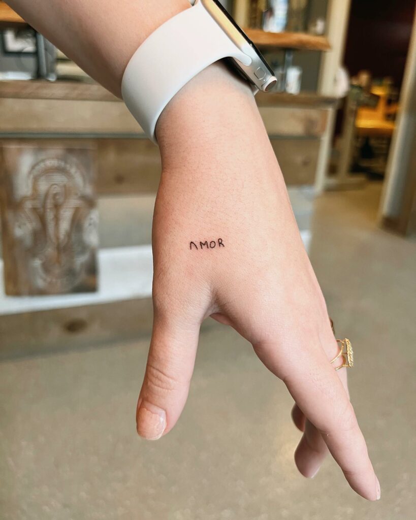 Small Font Scripture Tattoo For Girls