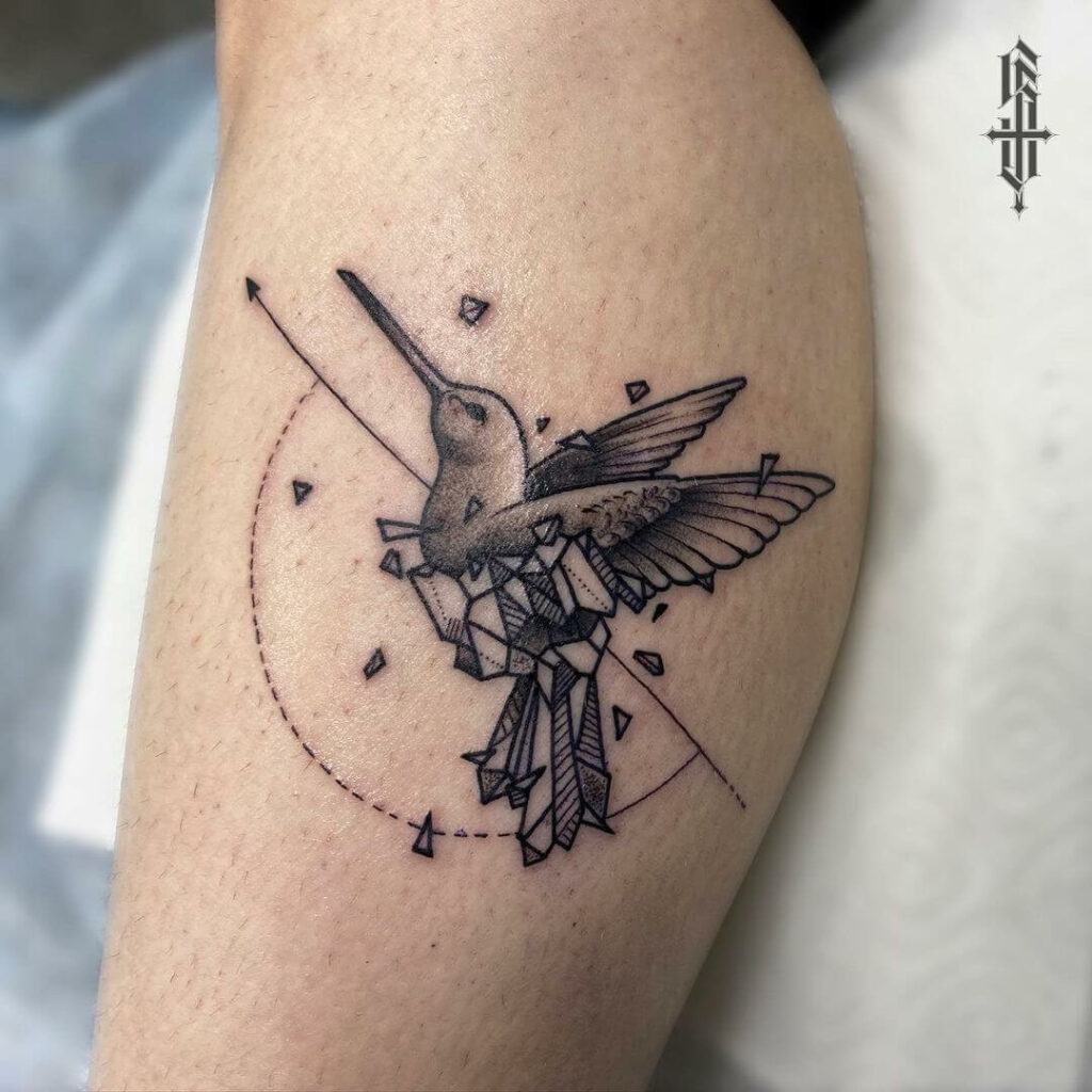 11+ Geometric Hummingbird Tattoo Ideas That Will Blow Your Mind!