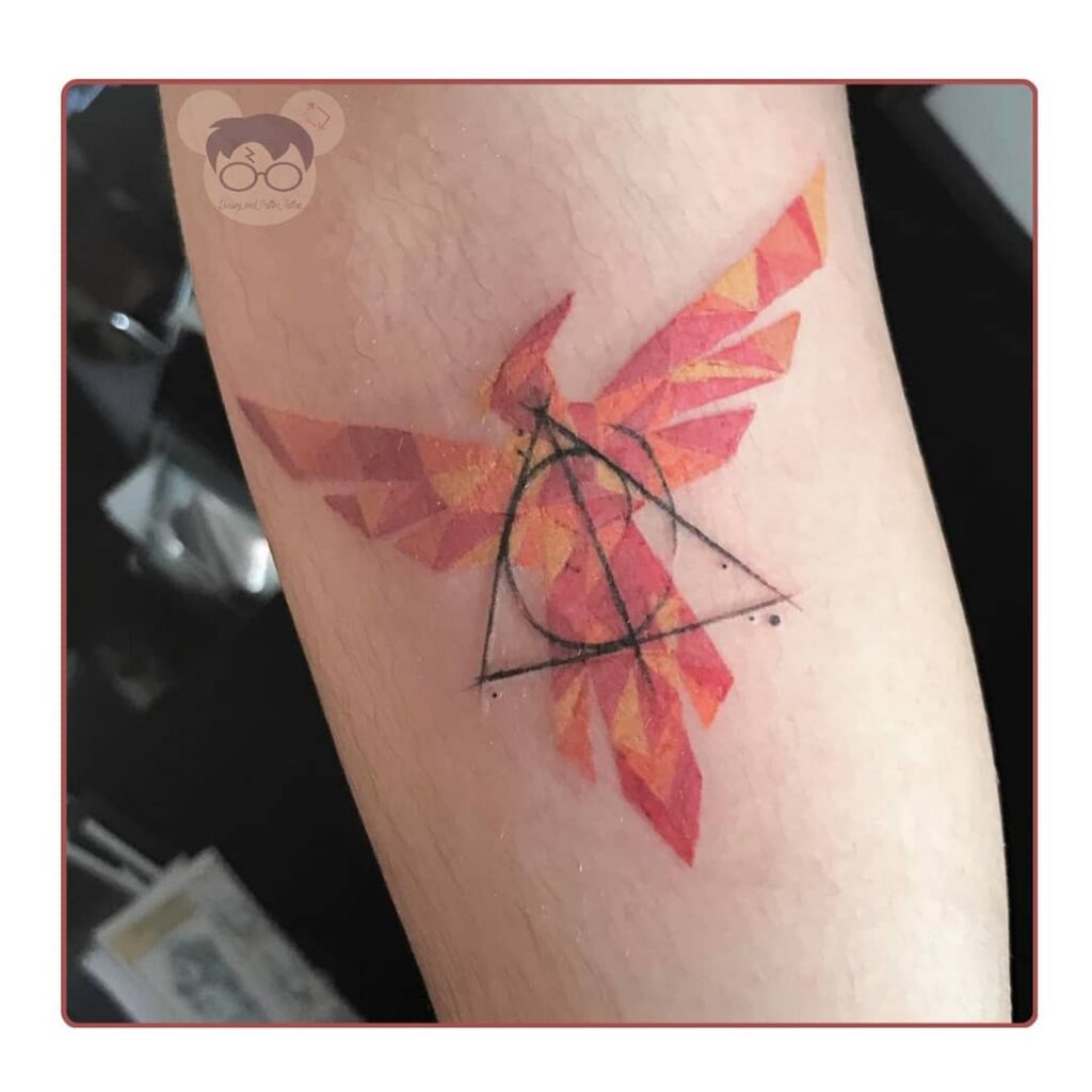 Small Harry Potter Phoenix Tattoo