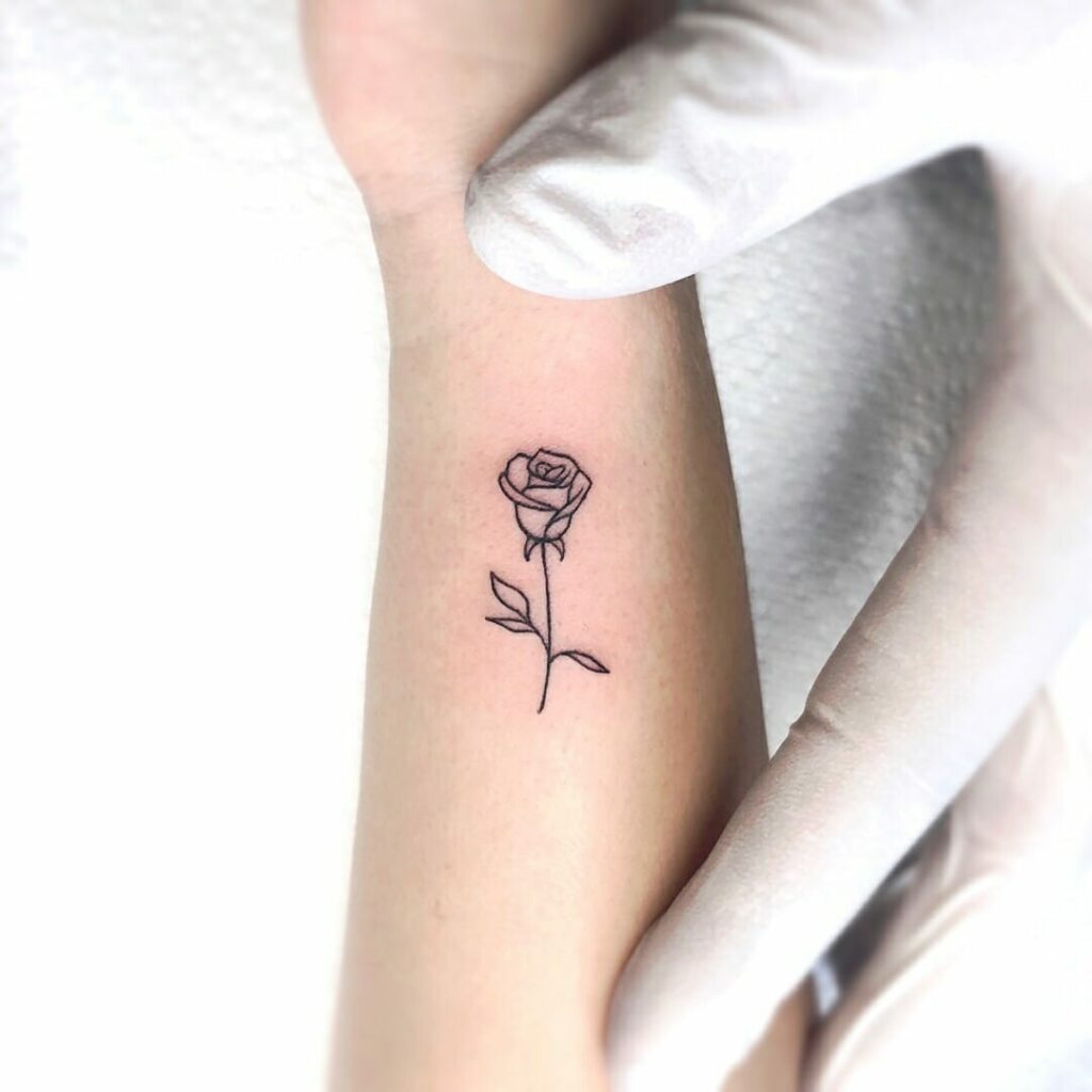 18+ Rose Wrist Tattoo