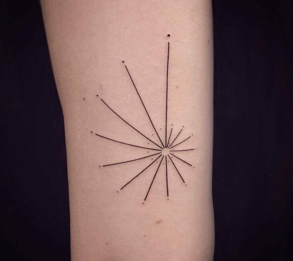 Small Simple Sun Tattoos