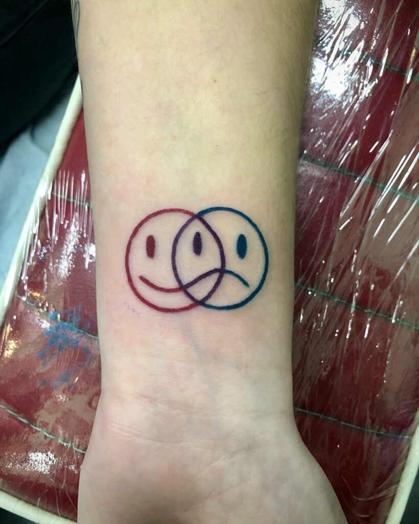 Small Smiley Face Tattoo