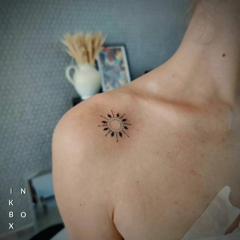 10+ Shoulder Sun Tattoo Ideas That Will Blow Your Mind! alexie