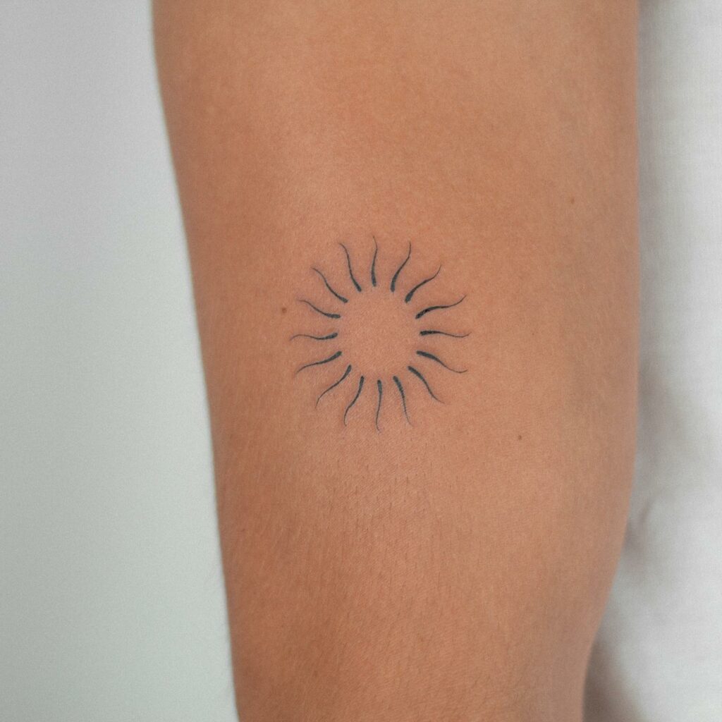 Small Sun Tattoos