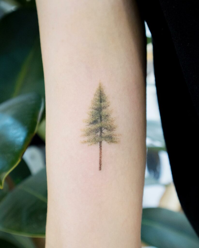Small Tree Tattoo Design