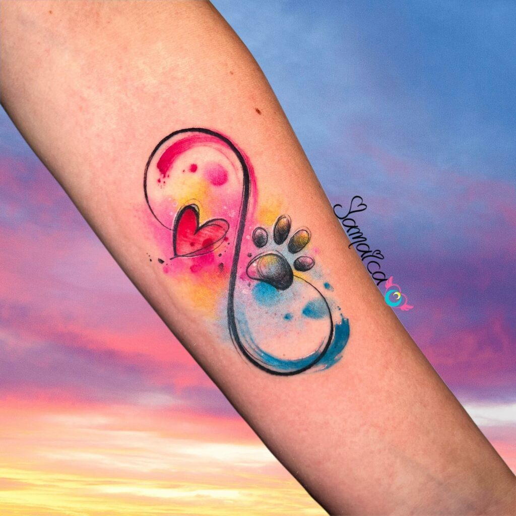 Watercolor Tattoo Heart