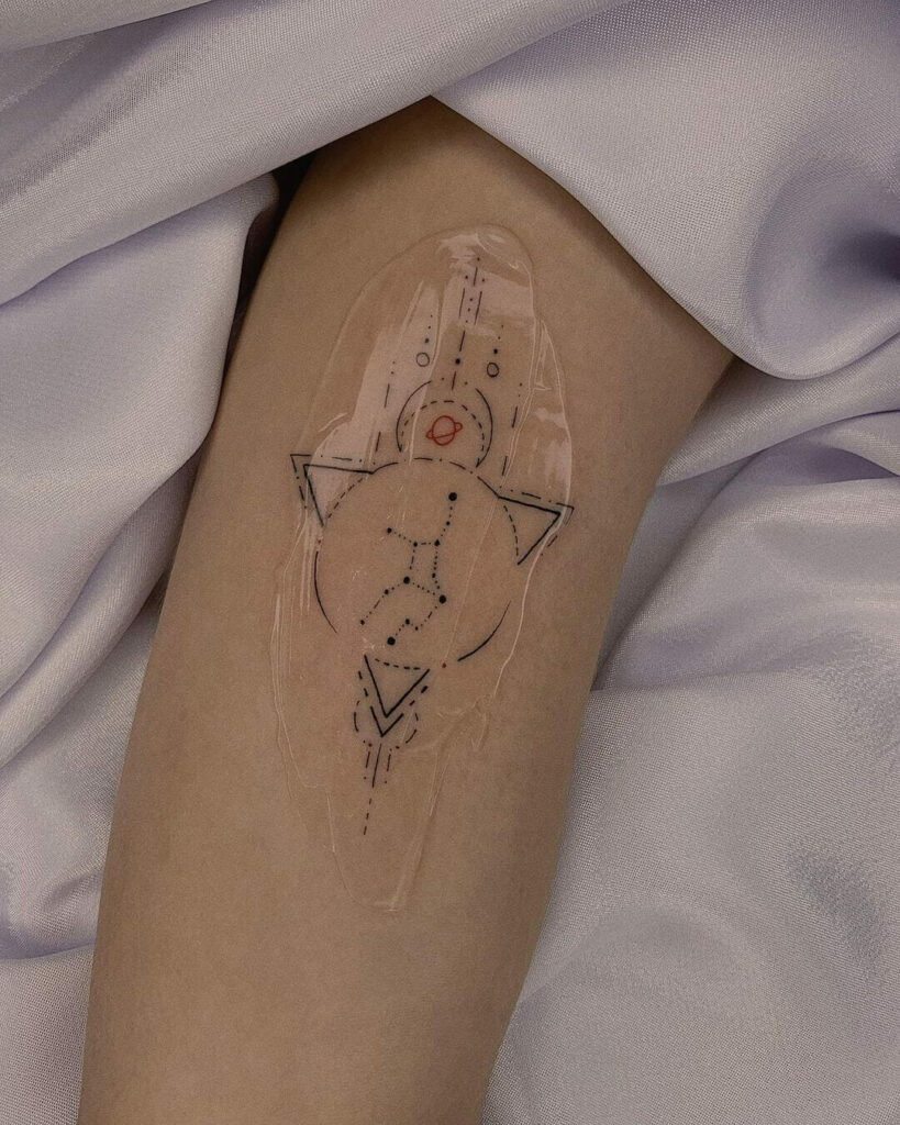 Custom Virgo constellation tattoo  Tattoogridnet