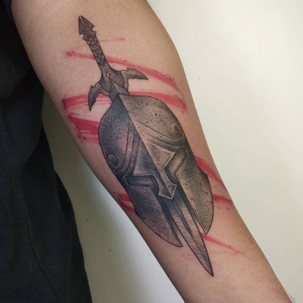 spartan sword tattoo designs