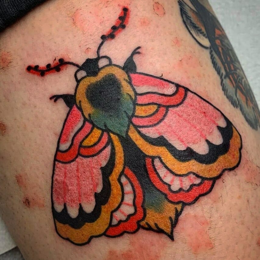 Special Moth Pink Tattoos