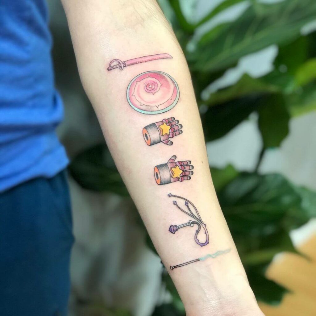 Steven Universe Weapons Tattoo