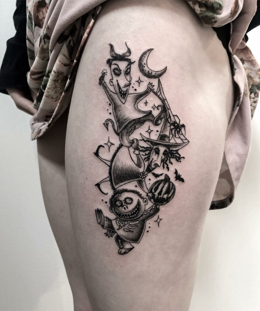 Stunning Nightmare Before Christmas Characters Tattoos