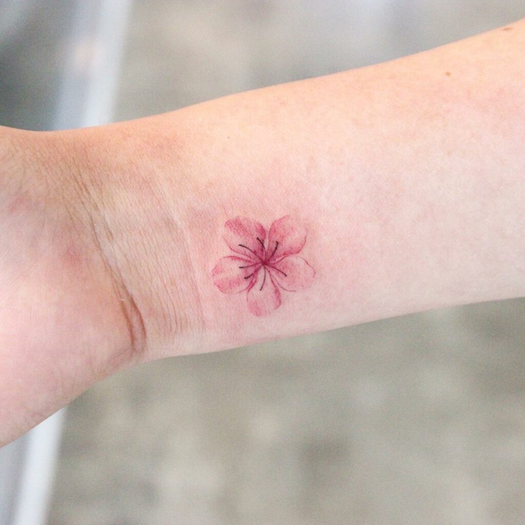 Sweet Cherry Blossom Tattoo