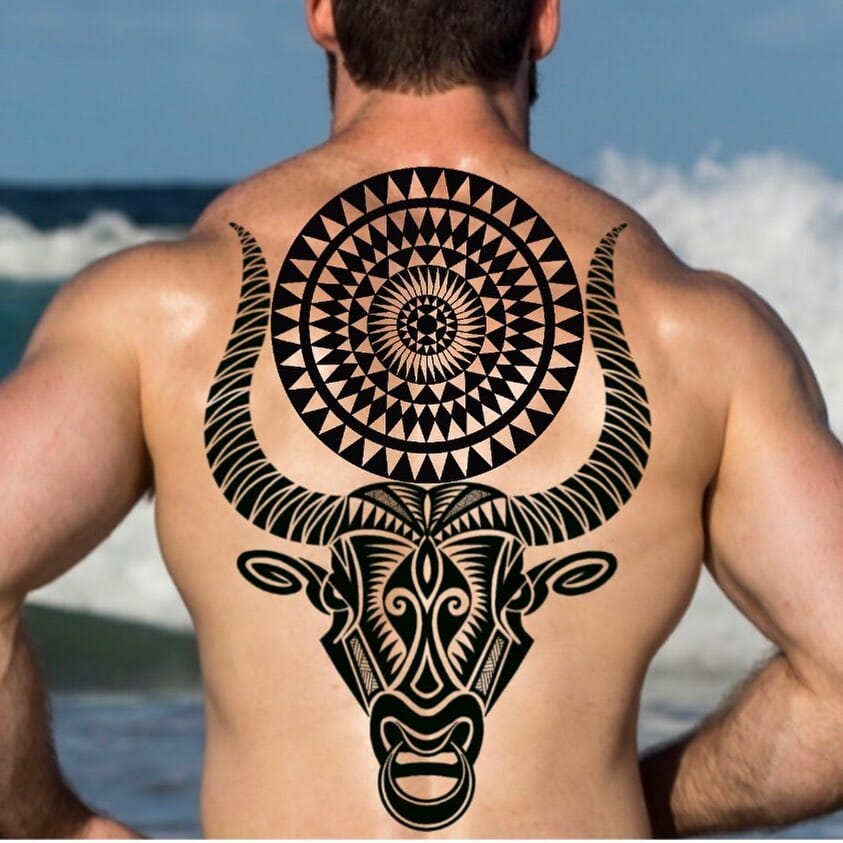 Taurus Tribal Tattoo Designs For Men
