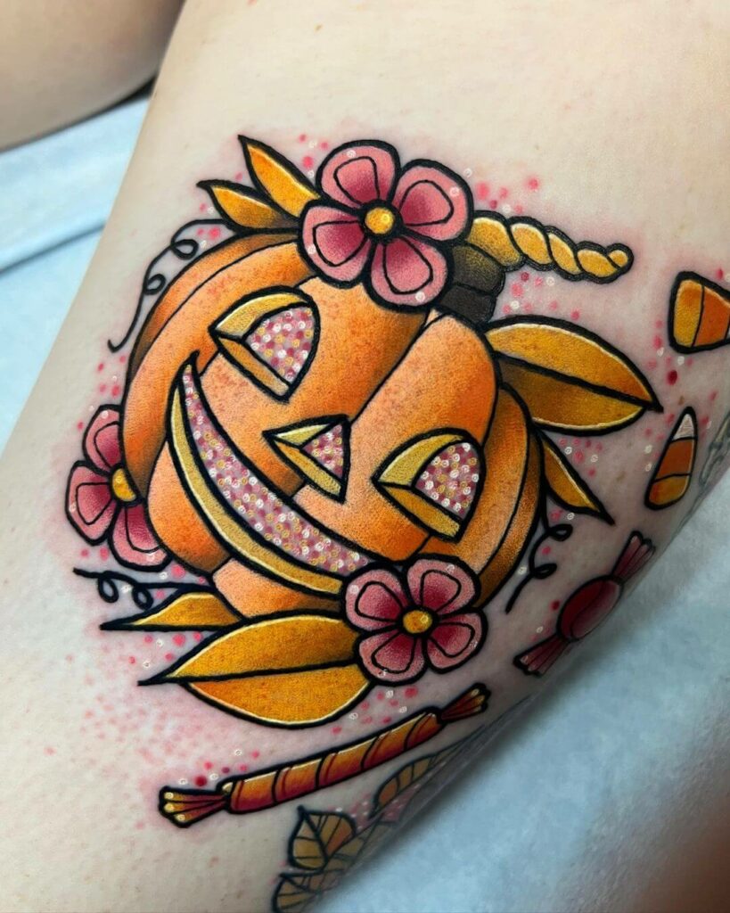 Evil Pumpkin by Cat Johnson  Tattoos