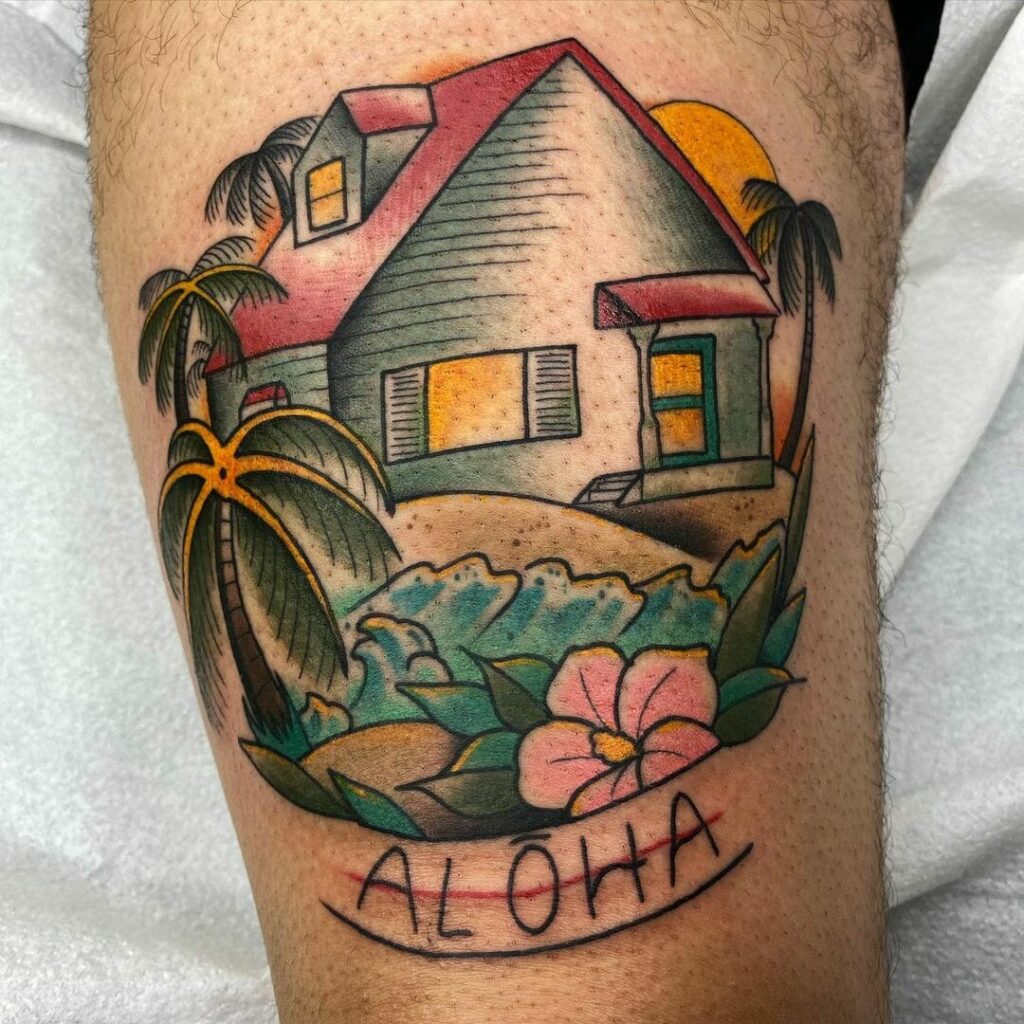 The Beachside House Aloha Tattoo
