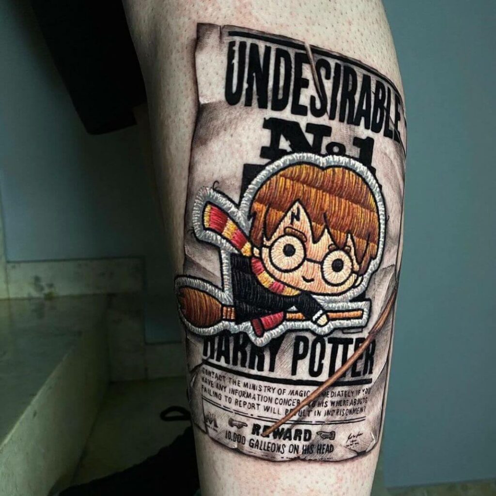 The Best Gryffindor Quidditch Player In Action Is A Tattoo You Simply Cannot Afford To Miss